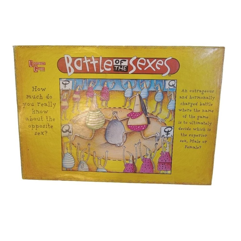 University Games Battle Of The Sexes Board Game 1997 Game Night No Manual
